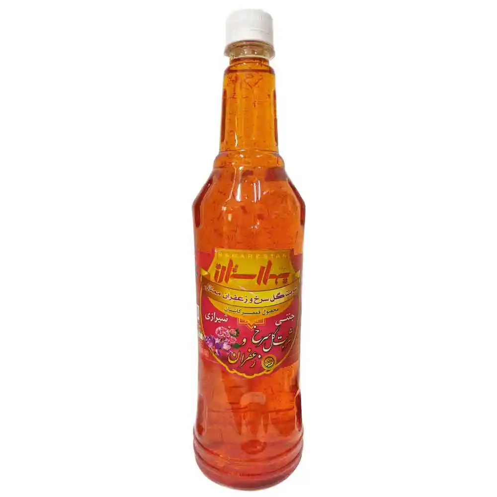 شربت گل سرخ و زعفران