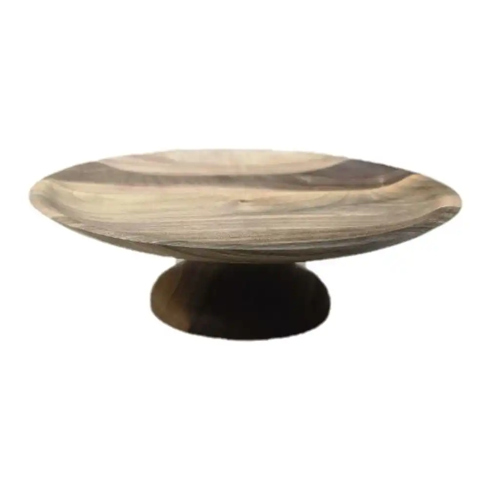 استند کیک مینیمال چوب گردو 1 استند کیک چوبی