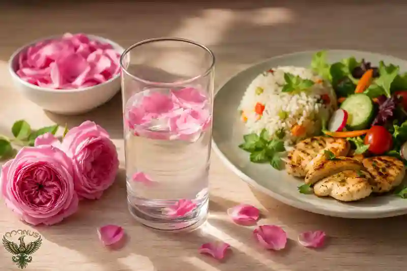 فواید گلاب برای معده و دستگاه گوارش | تأثیر گلاب بر هضم غذا 1 گلاب طبیعی و کمک به هضم بهتر غذا
