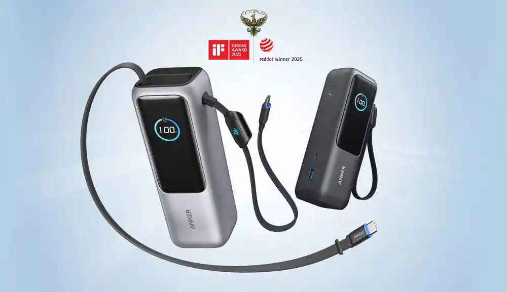 برنده جایزه بهترین طراحی 2025 برای انکر مدل a1695